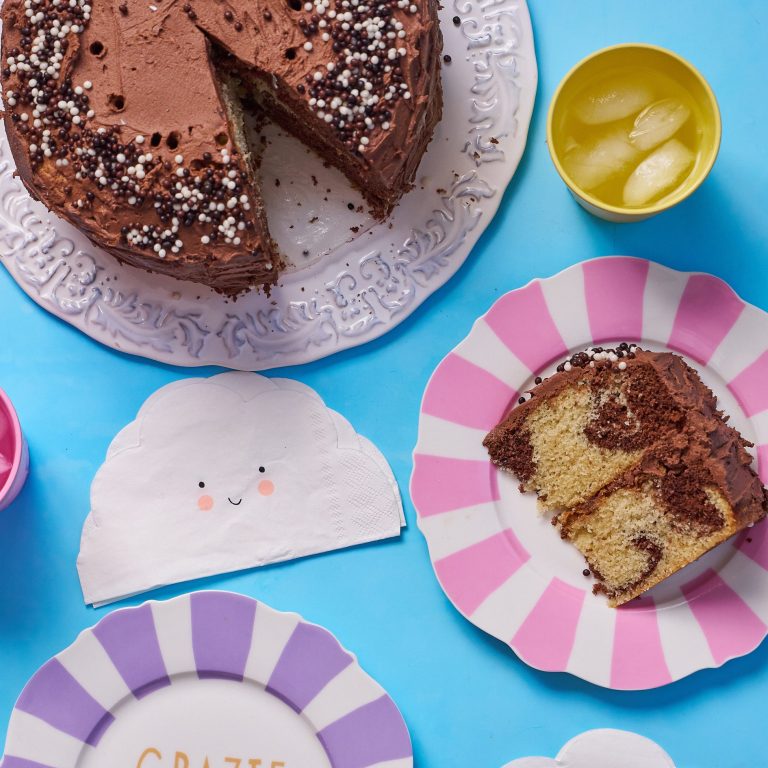 Choc Orange Marble Cake